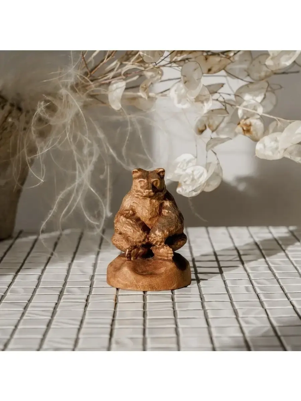 Статуэтка "Медведь" из дерева