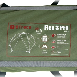ПАЛАТКА BTRACE FLEX 3 PRO БЫСТРОСБОРНАЯ
