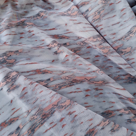 Сетка-утяжка с принтом, пыльно-розовая кора