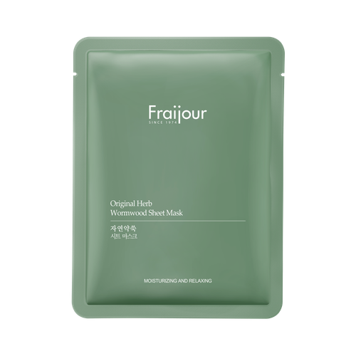 Evas Fraijour Original Herb Wormwood Sheet Mask успокаивающая тканевая маска с полынью