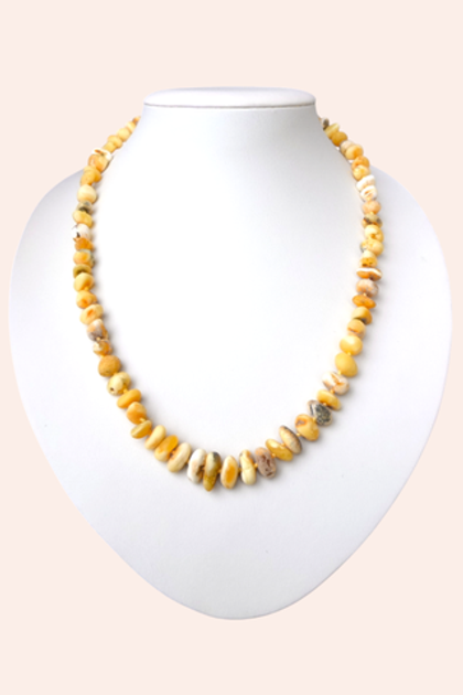 Бусы из натурального необработанного янтаря (5367)