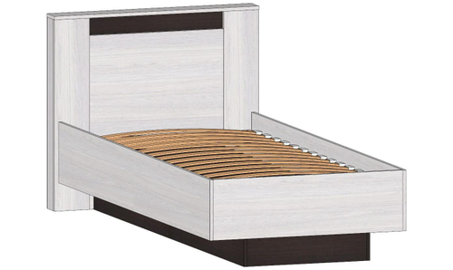 Бостон Кровать  900 Анкор светлый / Венге