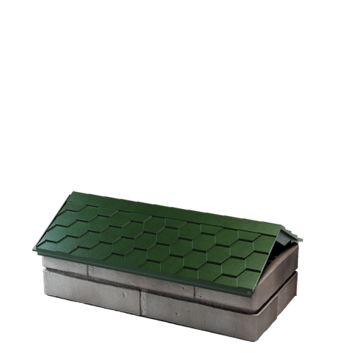 Парапет полимеркомпозитный Everest 250*510 (1 кирпич) зеленый