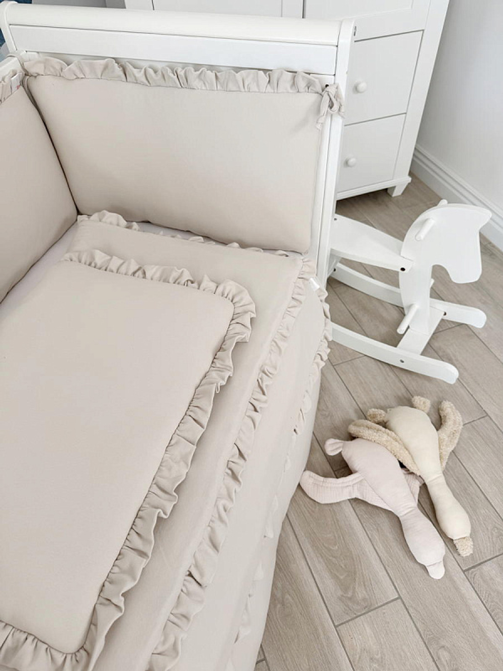 Комплект постельного белья Lepre New Royal Collection 4 предмета 120х90 см капучино