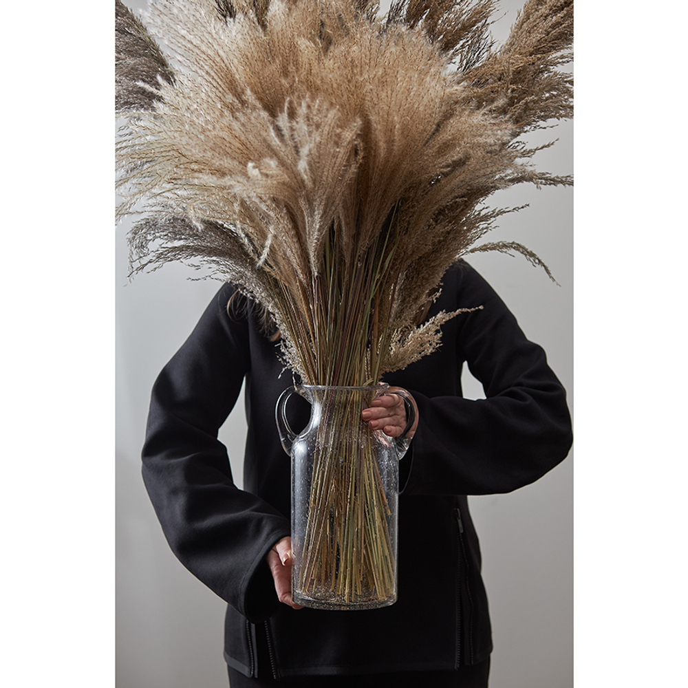 Ваза для цветов flowi, 29 см, прозрачная