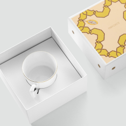 Чайная пара Farforite «Попугай / Амазония» 250 мл в подарочной коробке