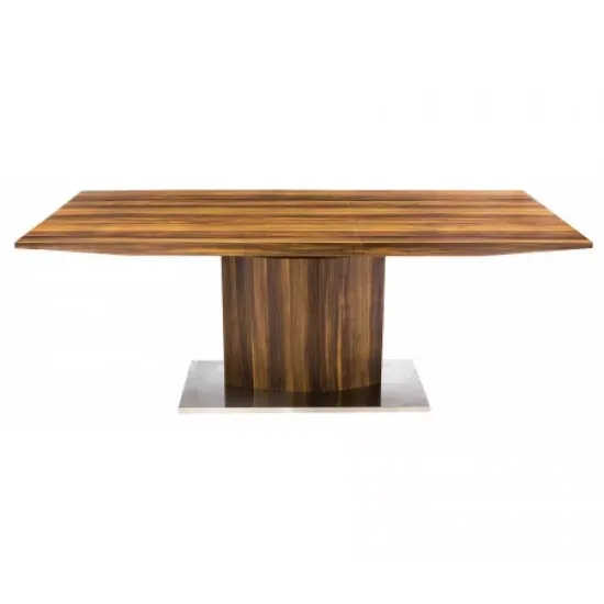 стол DUPEN DT-02 цвет орех раздвижной 160-200