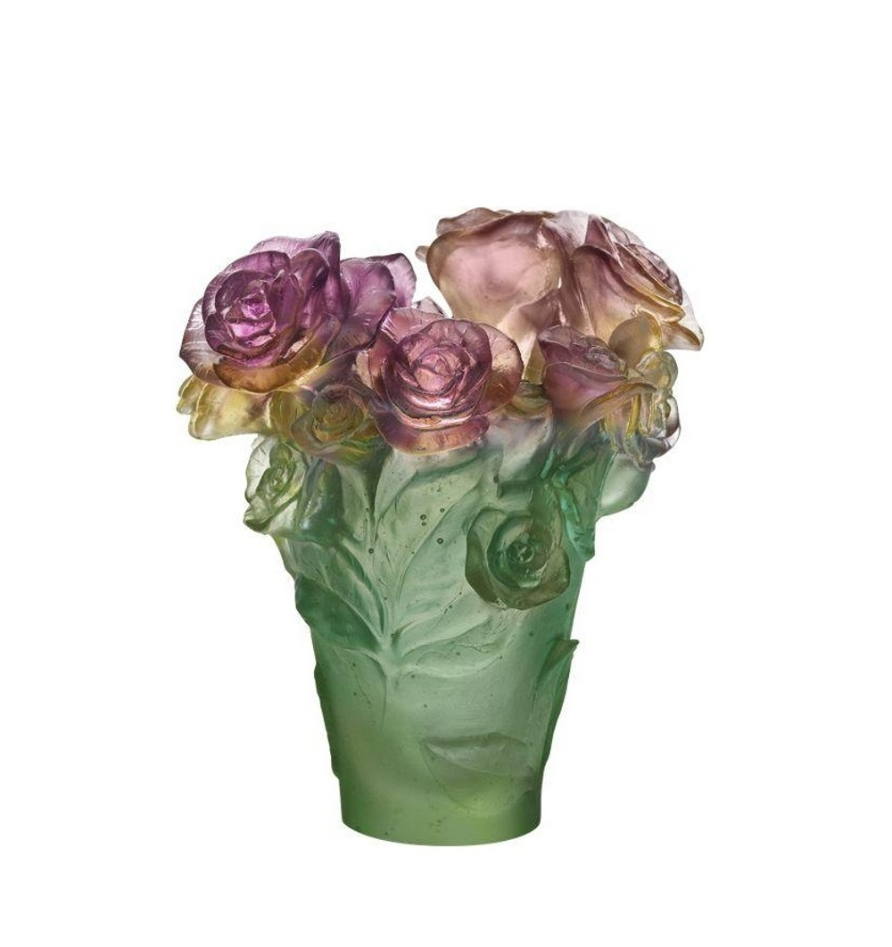 Ваза Rose Passion Green & Pink, 17 см