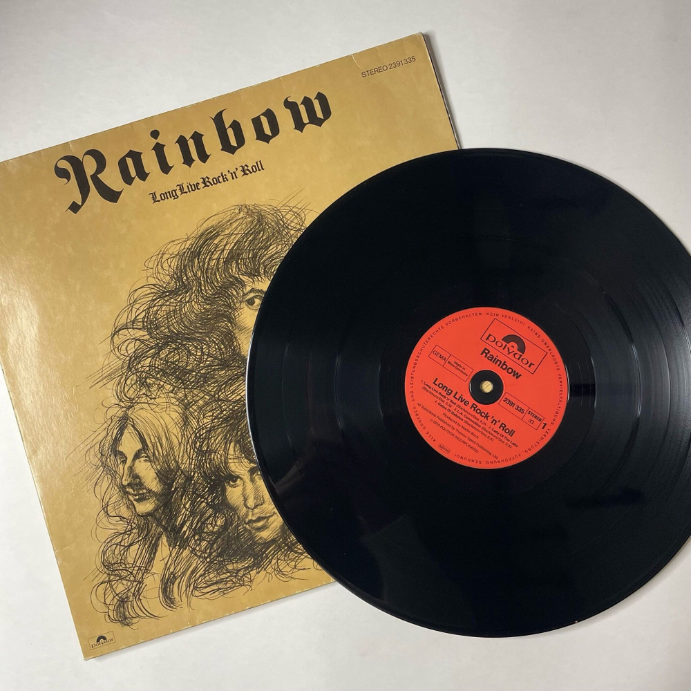 Винтажная виниловая пластинка LP Rainbow Long Live Rock N Roll (Germany 1978)
