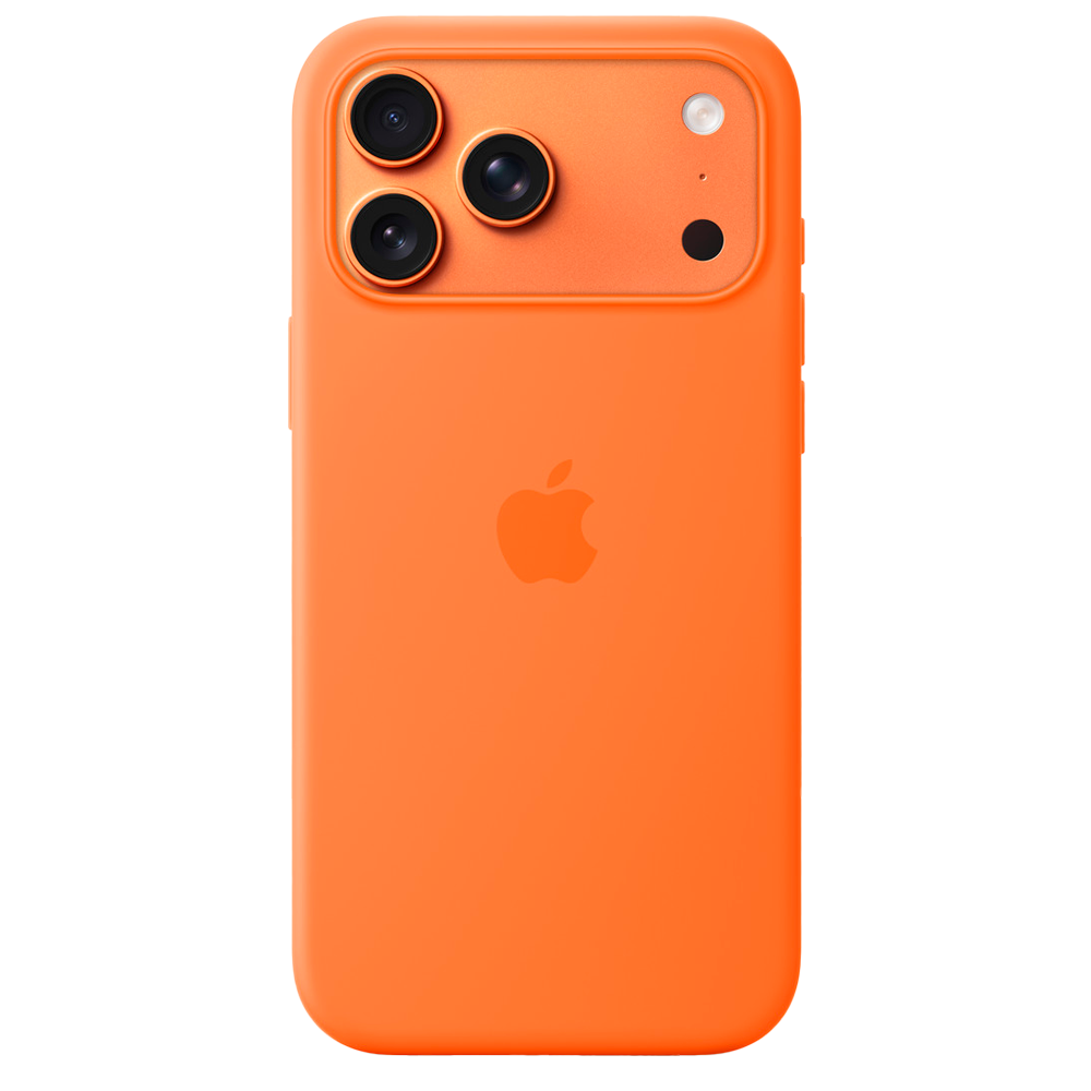 Силиконовый чехол Apple Silicone Case with MagSafe для iPhone 17 Pro Max, Orange
