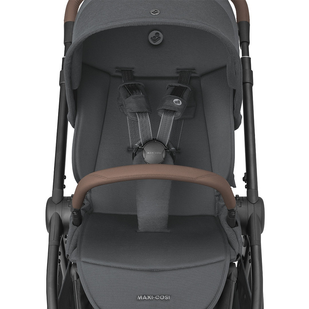 Коляска детская Maxi-Cosi Oxford Plus 3 в 1 с автокреслом Pebble 360 Pro Twillic Green 1978204110 PlusTwillic Graphite/Графит