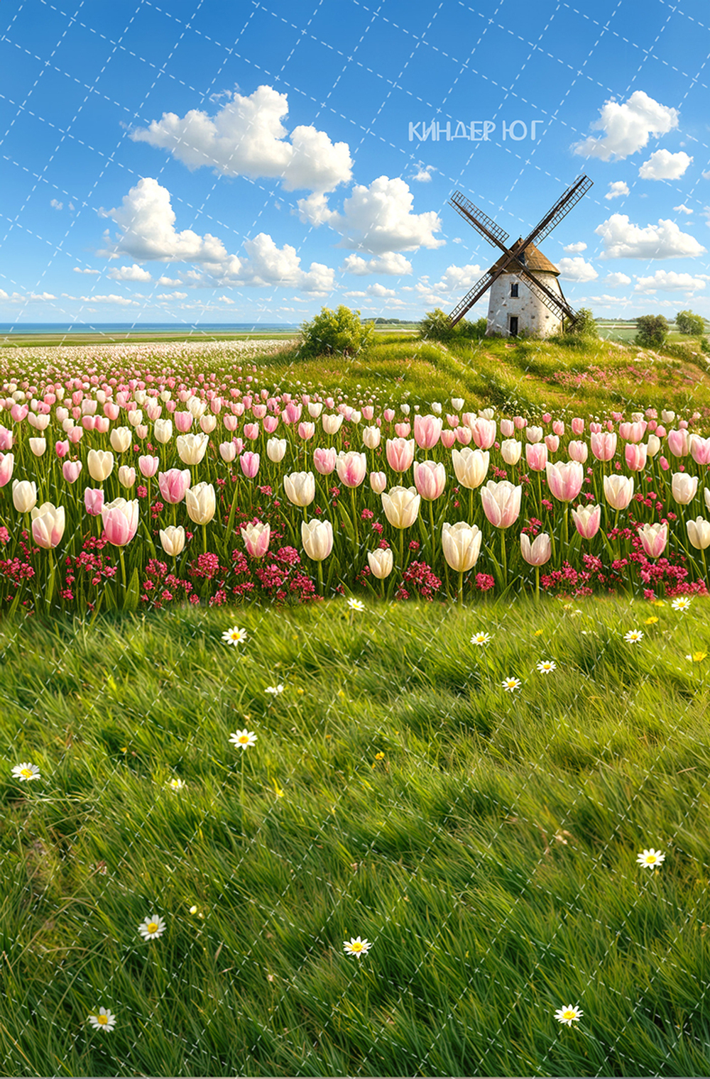 Фотофон "Белые тюльпаны" арт. ФФ903-67