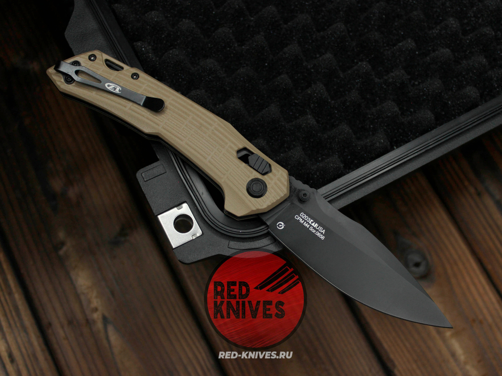 Нож Zero Tolerance 0203 - рукоять Desert, клинок черный