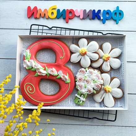 Имбирные пряники 8 марта