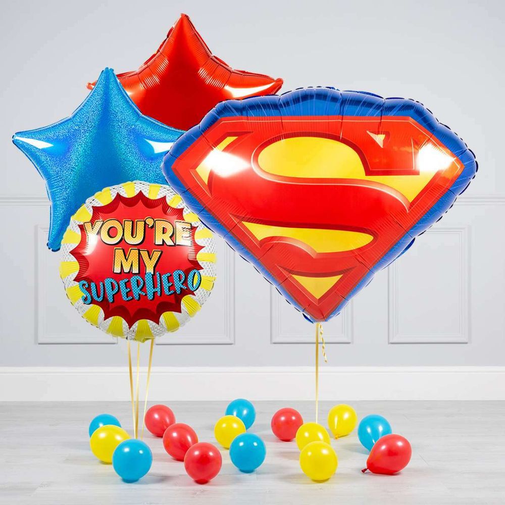 AN Шар Фигура/P38 Супермен эмблема 26"/66см*20"/50см (БГ-27)  Изображение3