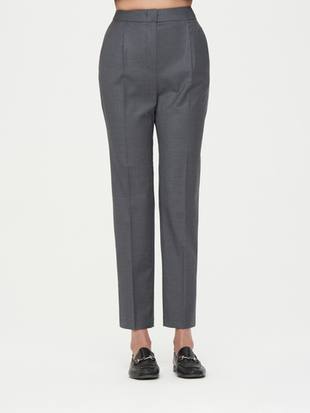 Зауженные брюки из шерсти