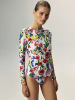 Купальник Сетка с рукавом Шанхай