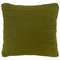 Подушка из хлопка с буклированной вязкой оливкового цвета из коллекции essential, 50х50 см