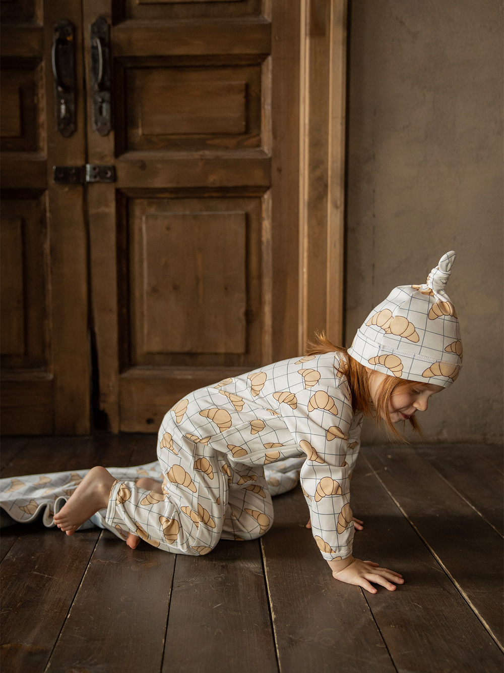 Комбинезон Mjölk Круассаны, на окантовке, уценка