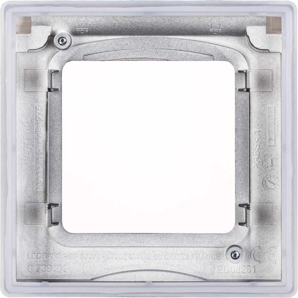 Рамка с защитной крышкой IP44 антрацит Inspiria Legrand