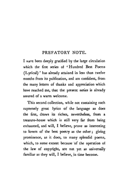 The Hundred best poems (lyrical) in the English language | Adam L. Gowans