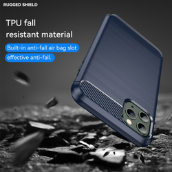 Чехол для iPhone 11 Pro цвет Blue (синий), серия Carbon от Caseport