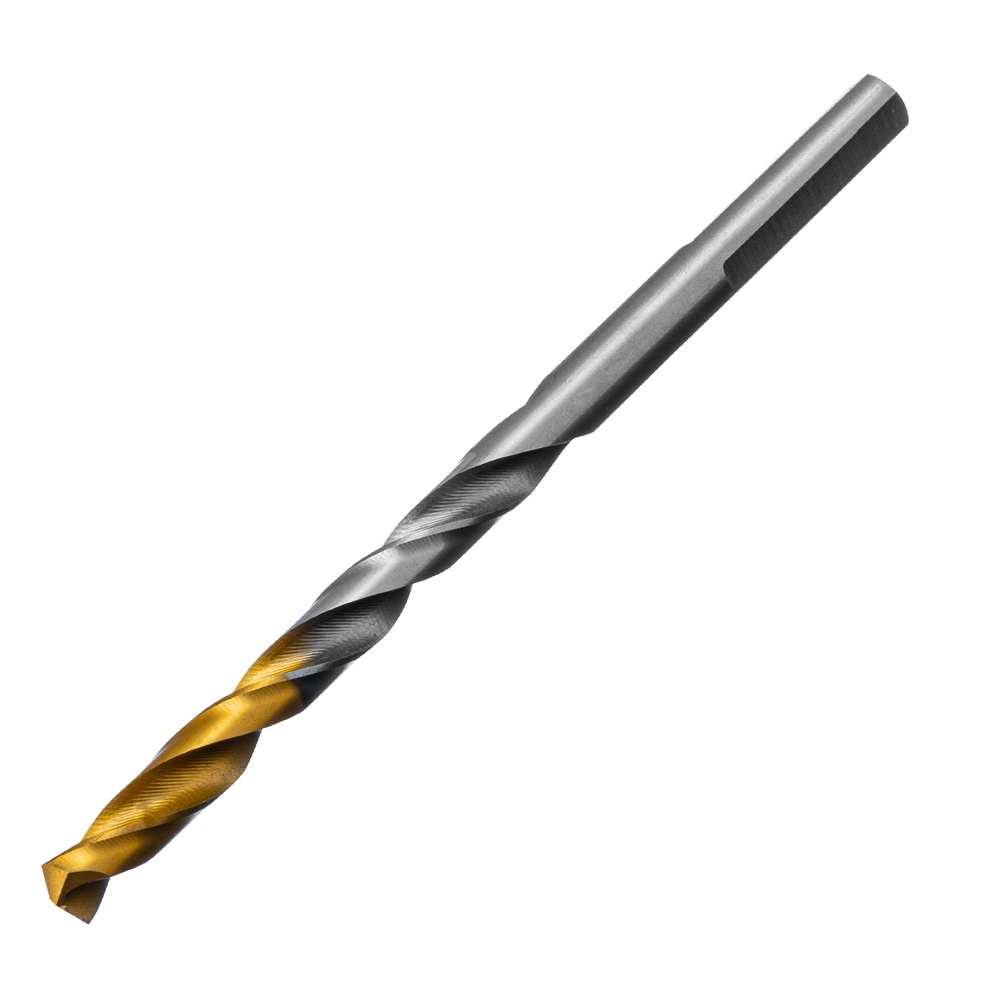 Сверло спиральное по металлу 5,5 x 93 мм, Р6М5, Golden Tip Denzel