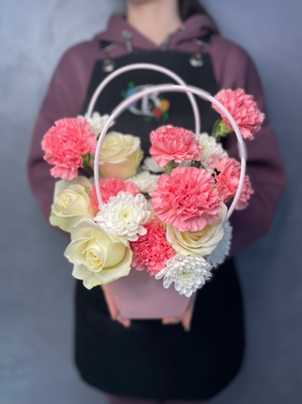 Композиция с диантусами