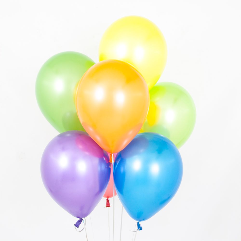 Шар (12"/30 см) Ассорти, металлик 50 шт.