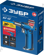ЗУБР АГ-17 1300°C автономная, с пьезоподжигом, Газовая горелка, Профессионал (55518)