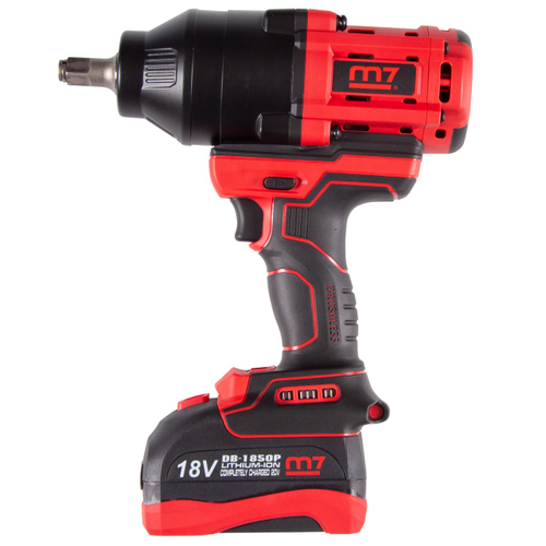 Гайковерт аккумуляторный ударный 1/2", 1700 Нм, 18 В, кейс MIGHTY SEVEN DW-402A