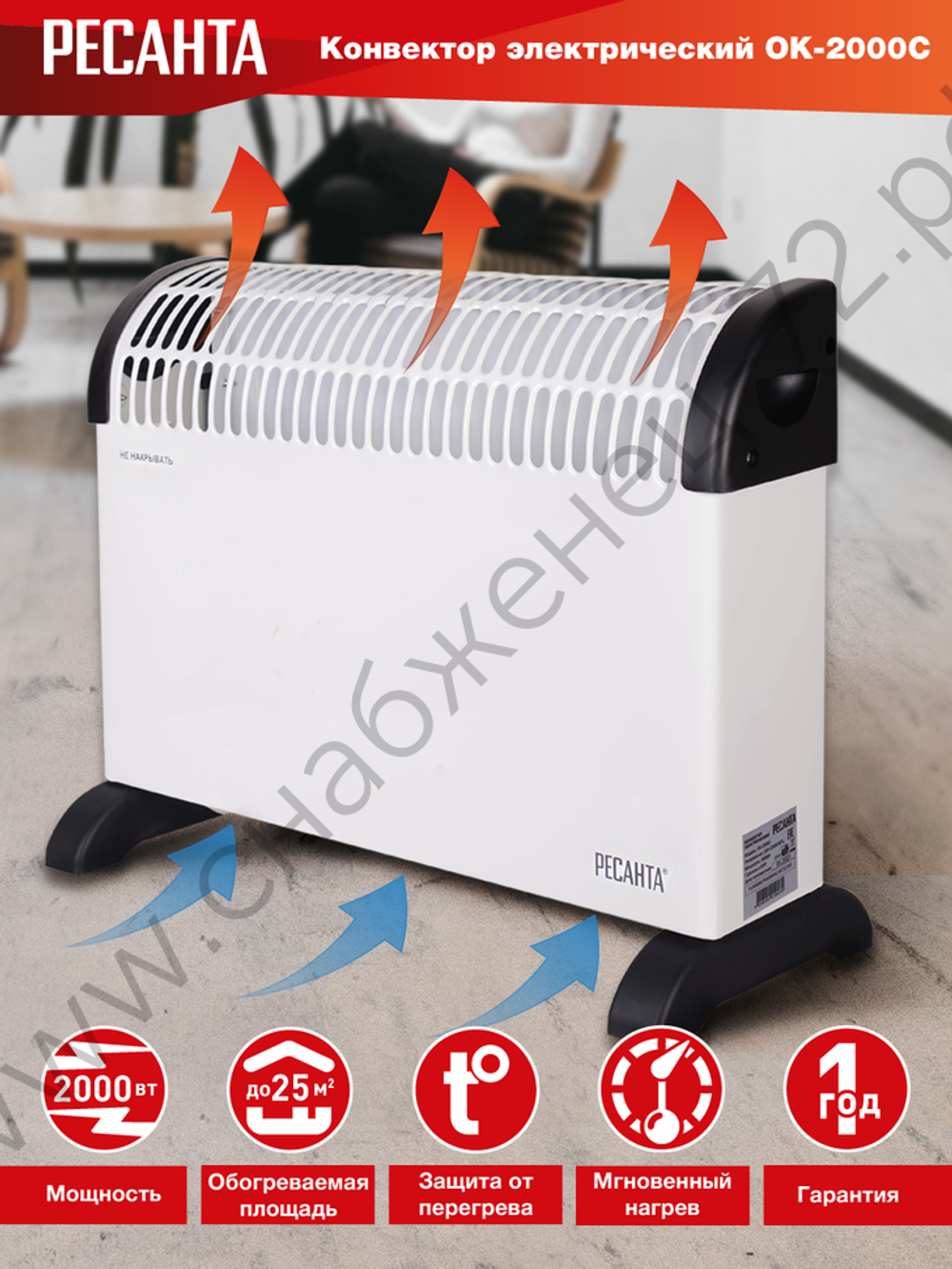 Конвектор РЕСАНТА ОК-2000С