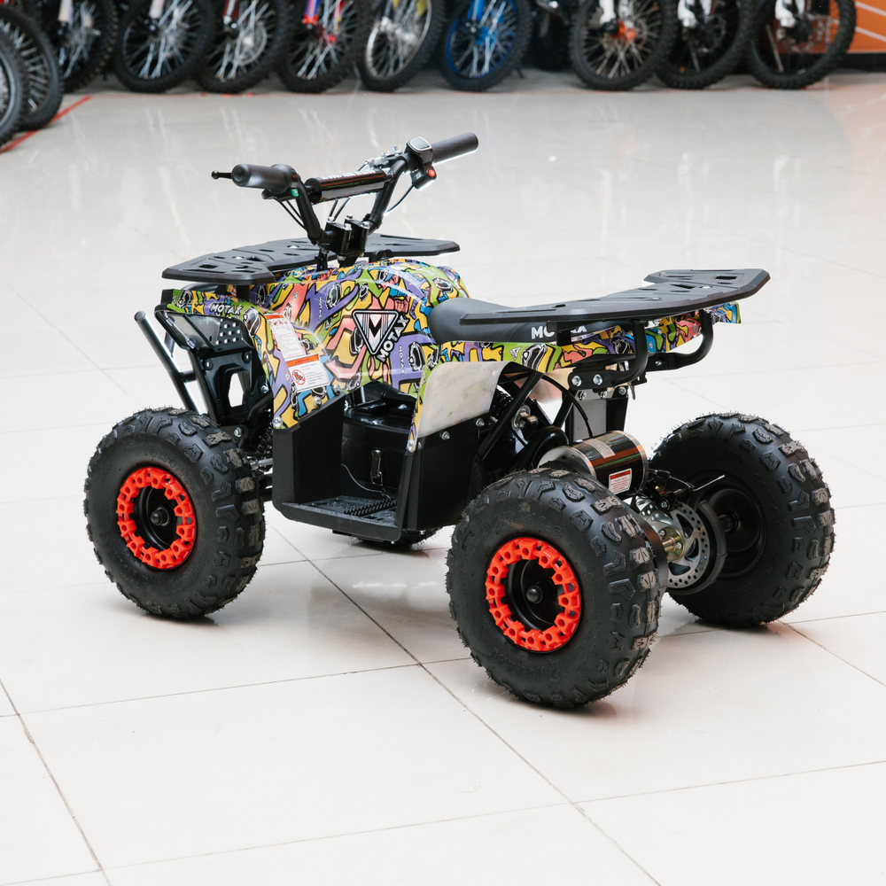 Детский электроквадроцикл MOTAX GRIZLIK MINI E1000 BW
