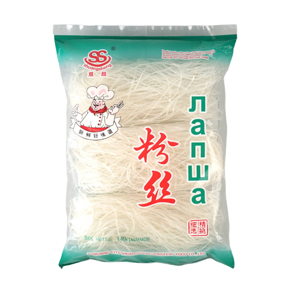 Лапша крахмальная фунчоза Shuangsheng, 140 г