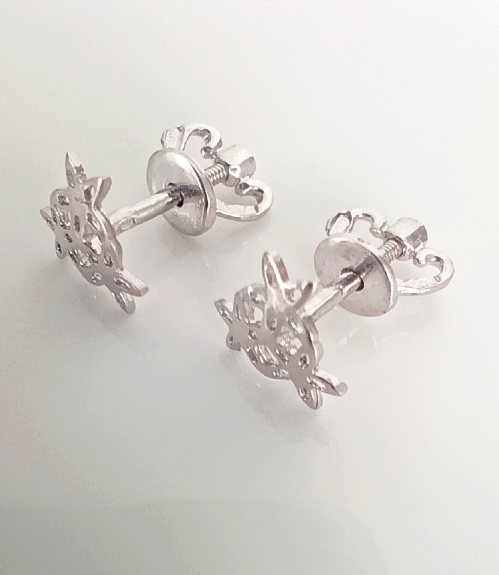 Серьги Эстерелла, серебро, 925 проба, родированные/Ф