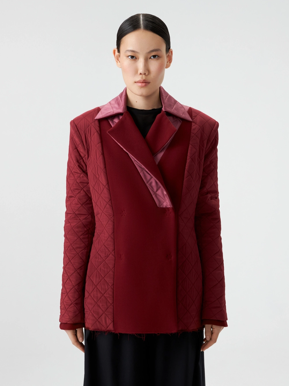 Жакет стеганый приталенный OLA OLA