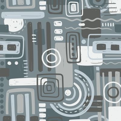 АБСТРАКЦИЯ В МЯТНЫХ ТОНАХ