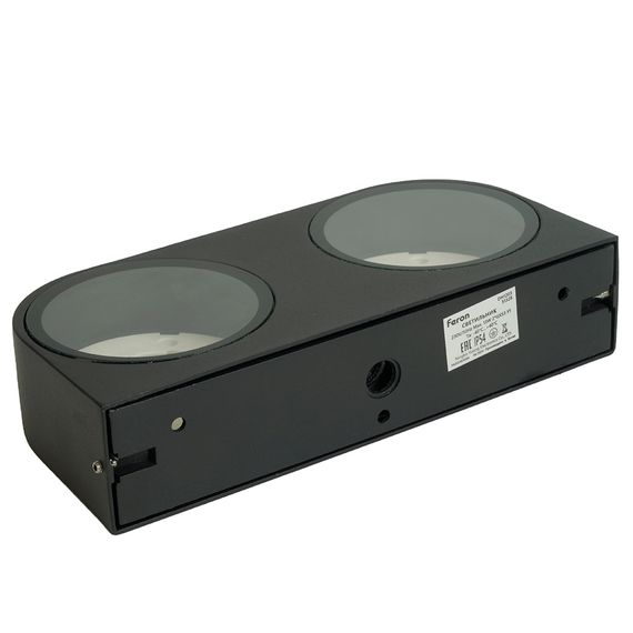 Светильник садово-парковый Feron DH1203,на стену, GX53 230V, черный 51328