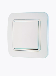 Выключатель Makel Lillium Natural 1-клавишный проходной белый 20876