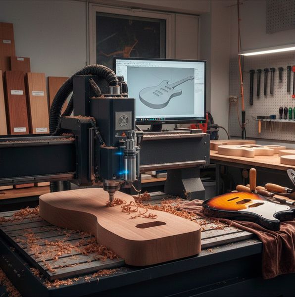 Изготовление корпусов гитар на фрезерном ЧПУ: технология и преимущества Изготовление корпусов гитар на фрезерном ЧПУ: технология и преимущества