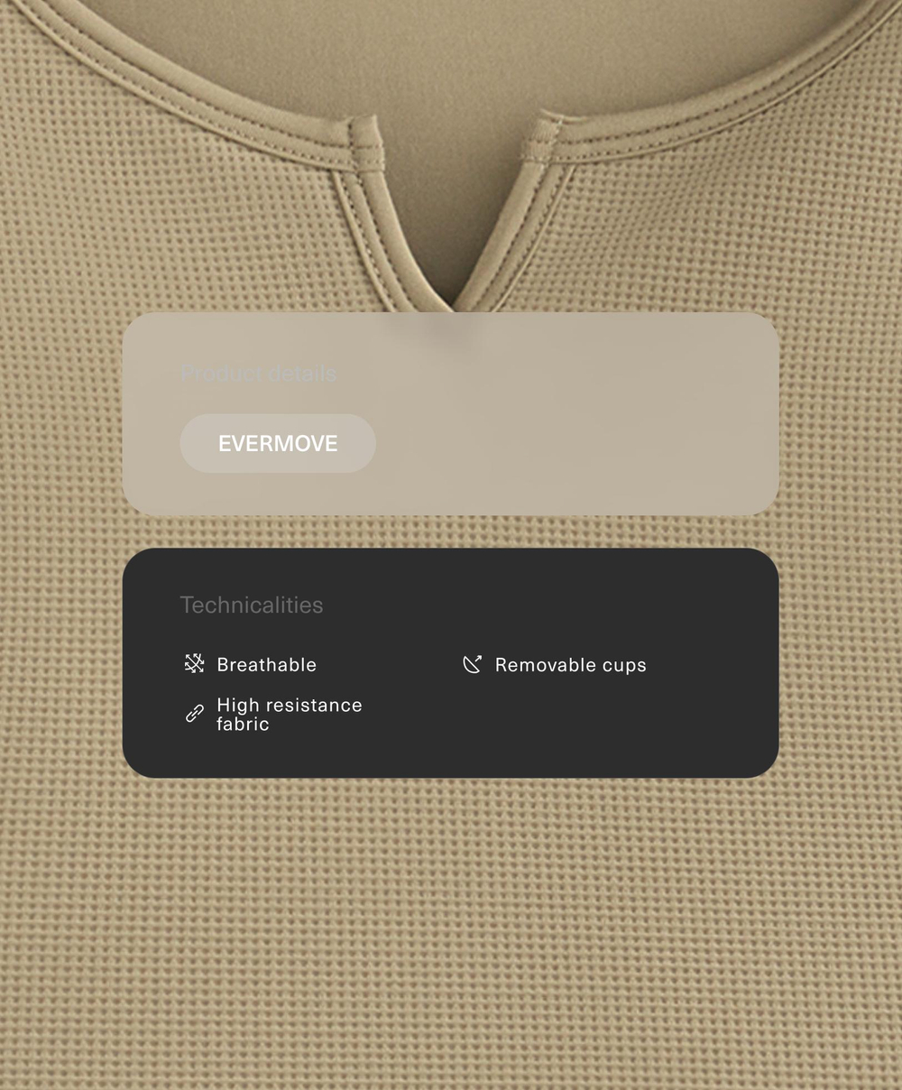 Oysho Топ без рукавов, светлый хаки