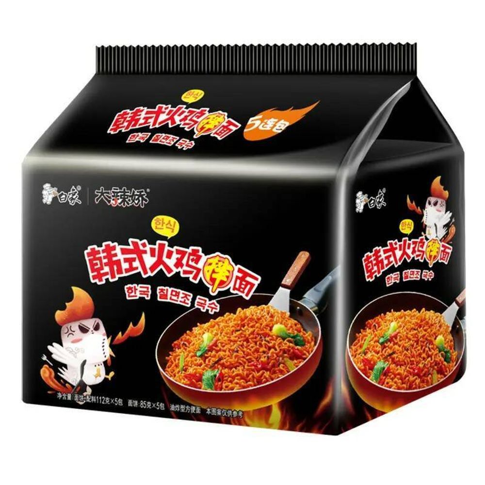 Лапша BaiXiang Korean острая со вкусом индейки 112 г 5 шт