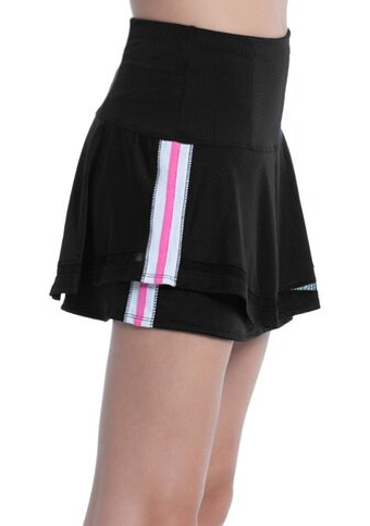 Теннисная юбка Lucky in Love Prep It Up Long Icon Flip Skirt - черный