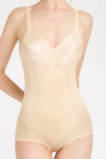 Корсетное боди средней степени коррекции (Размер: 34DD) (Цвет: бежевый)