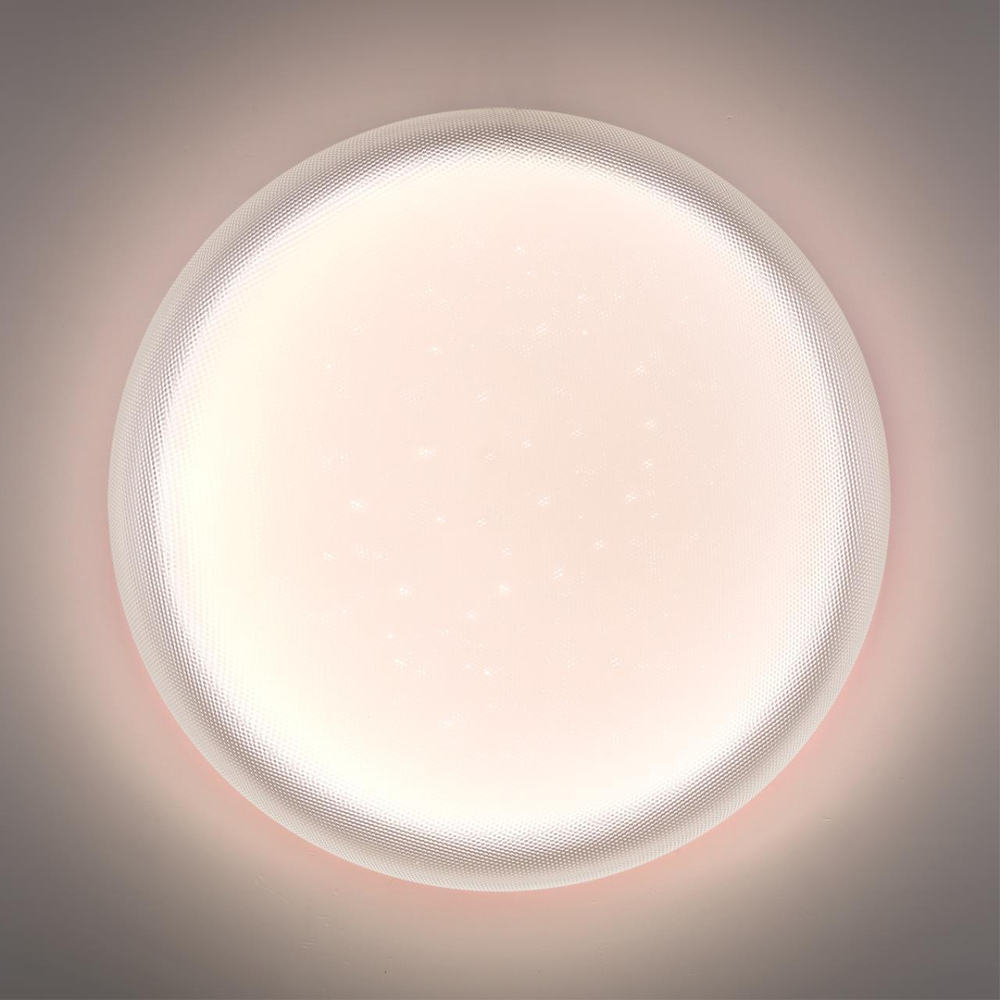 7775/ELN PALE SN 110 Светильник пластик/белый "зв. небо" LED 76Вт 3000/4000/6000К D500 IP43 CCT JOLLY