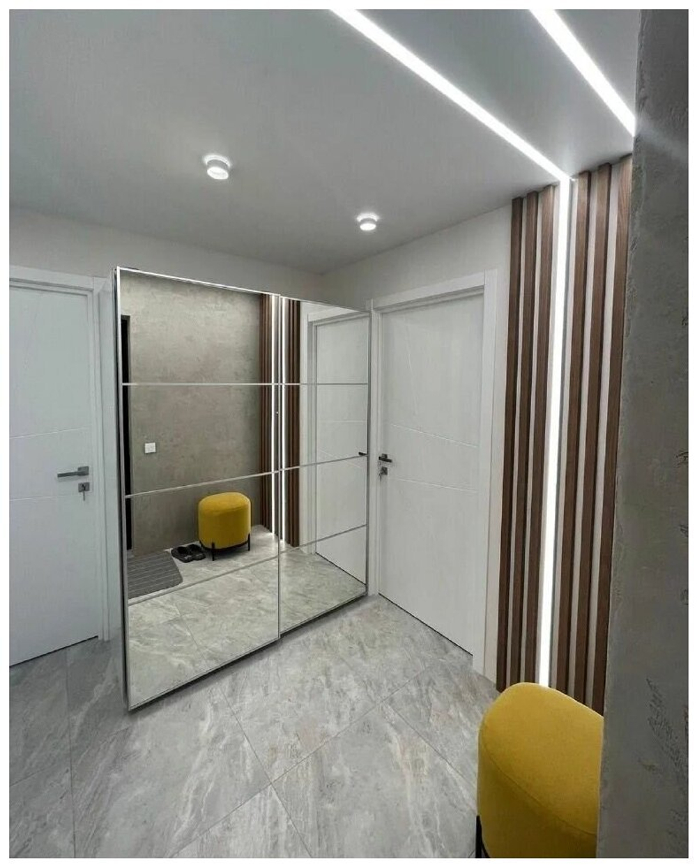 Потолочно-стеновые рейки с подсветкой из Сосны 40х20мм