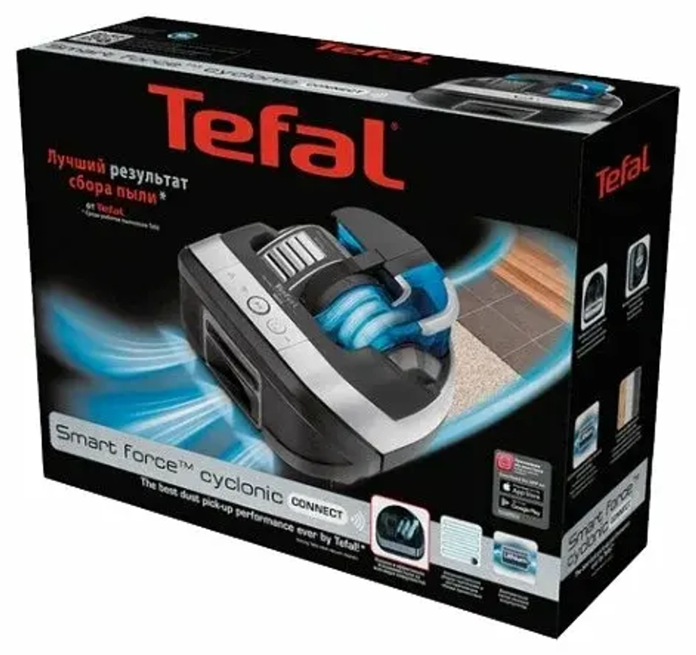 Робот-пылесос Tefal Smart force cyclonic connect RG8021RH (q)