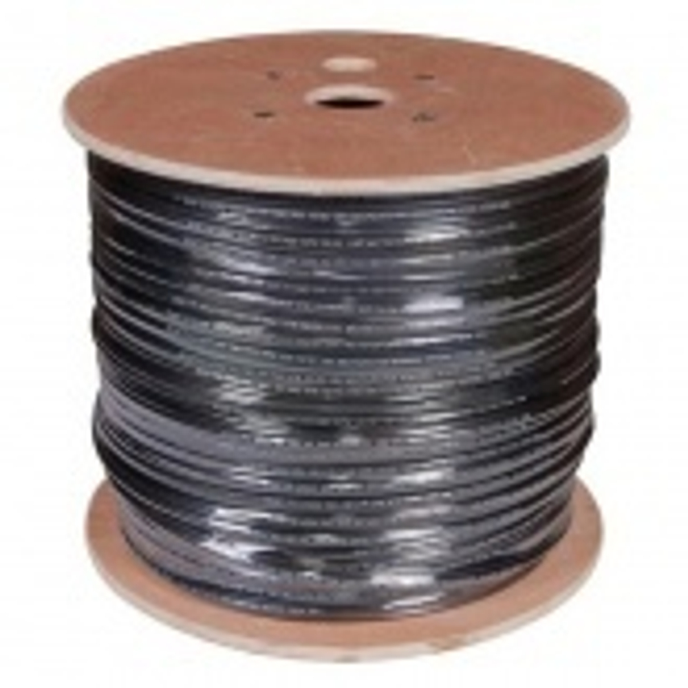 Кабель витая пара экранированный FTP 4PR 24AWG cat 5e CU outdoor/уличный с тросом [305м] Rexant (провод для интернета) 01-0144
