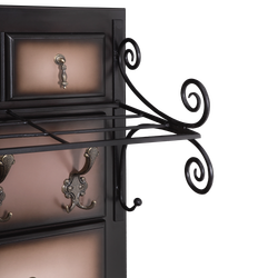 Вешалка настенная Пандора 2 Орех Оберджин Шоколад