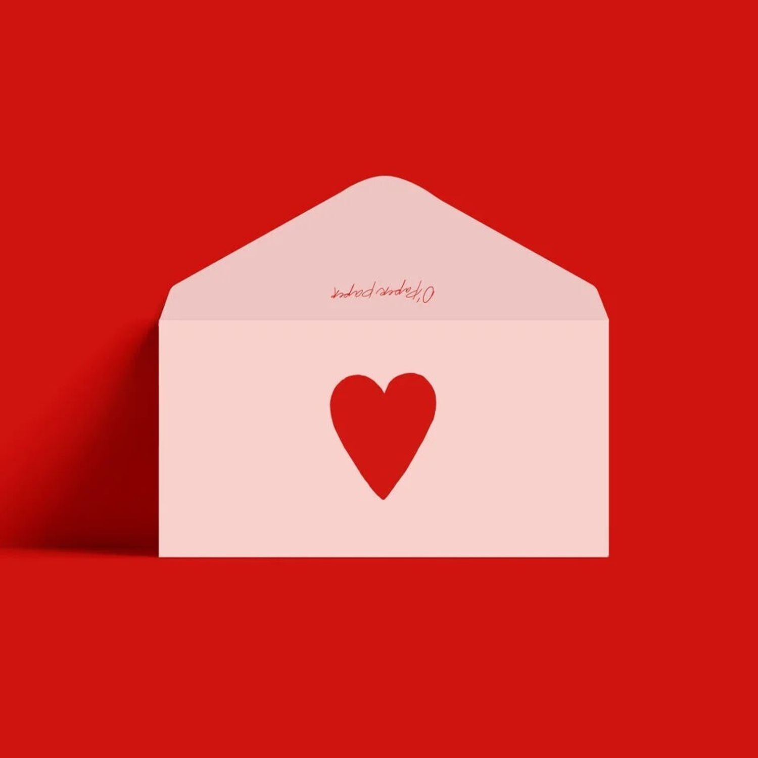 Конверт - Розовое Сердце